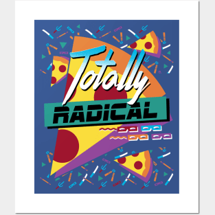 Totally Radical - Retro 90's Pattern - Ninja Turtles - Skateboard Posters and Art